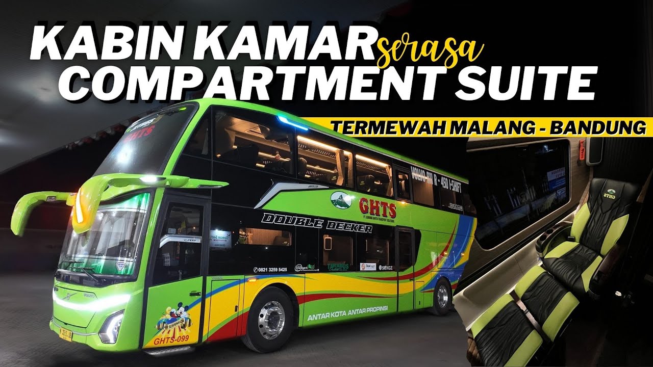 PERTAMA DI BANDUNG ‼️ BUS TINGKAT TERMEWAH 👍✨ Trip Surabaya - Bandung GHTS Green Platinum Plus