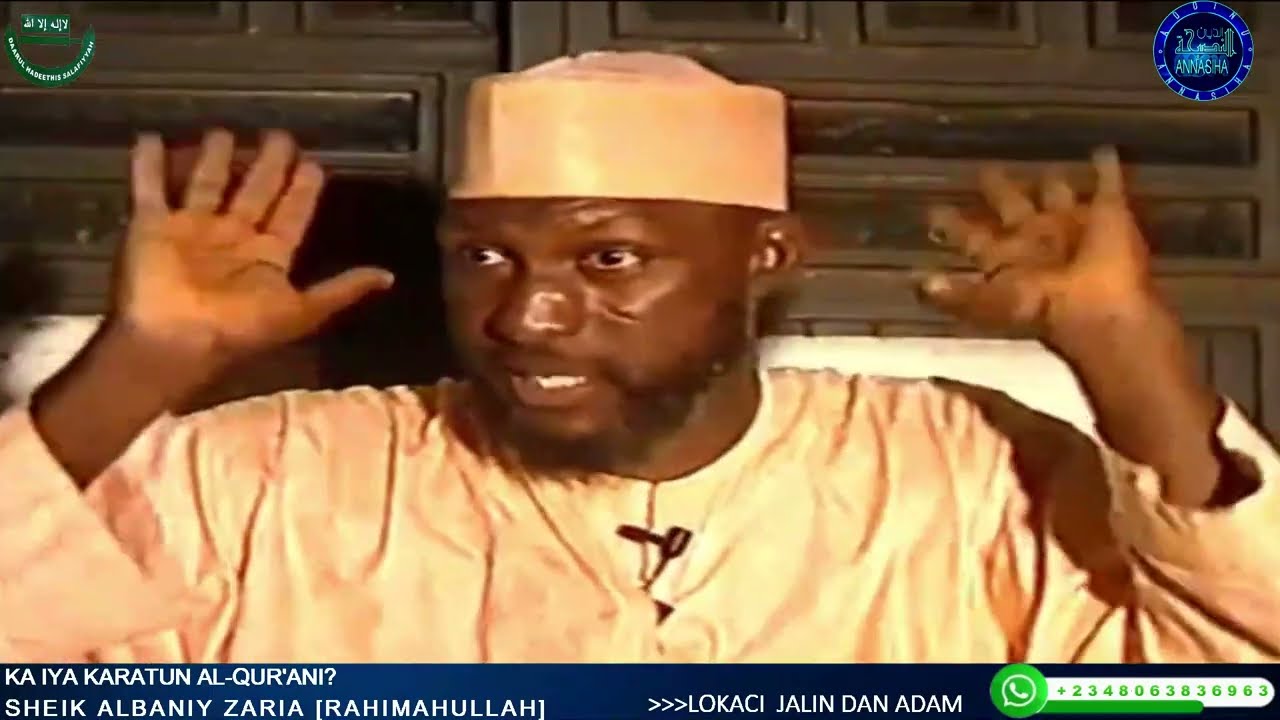 Ka iya karatun Qur’ani? Sheikh Albaniy Zaria Rahimahullah
