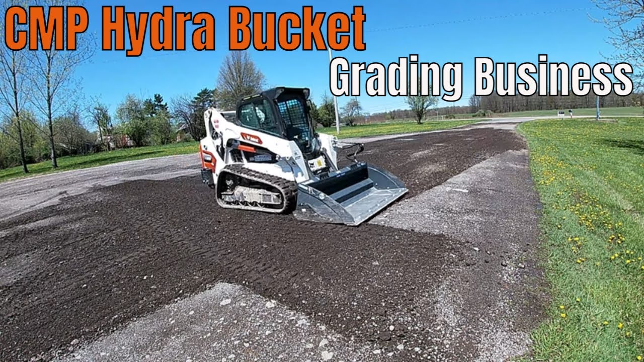 Grading a Parking Lot With CMP Hydra Bucket Business