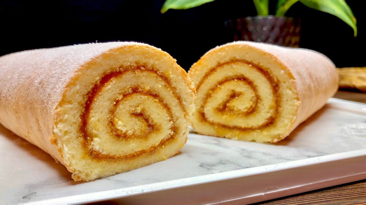 CEMLİ RULET | EASY ROLL CAKE | Hazırlanması çox asan Rulet resepti (English subtitles)