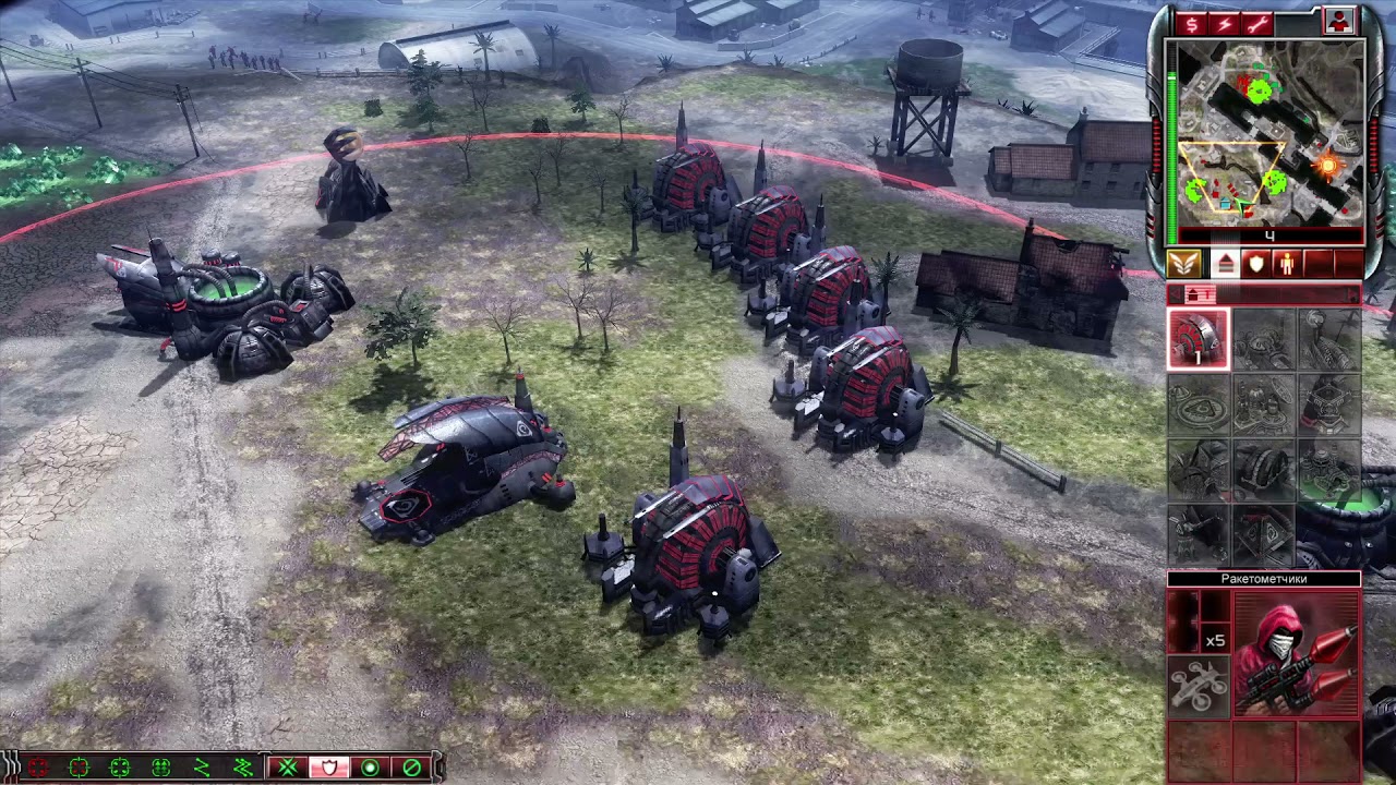 Command & Conquer 3: Kane's Wrath (Ярость Кейна)(Генерал), против тяжелого компьютера