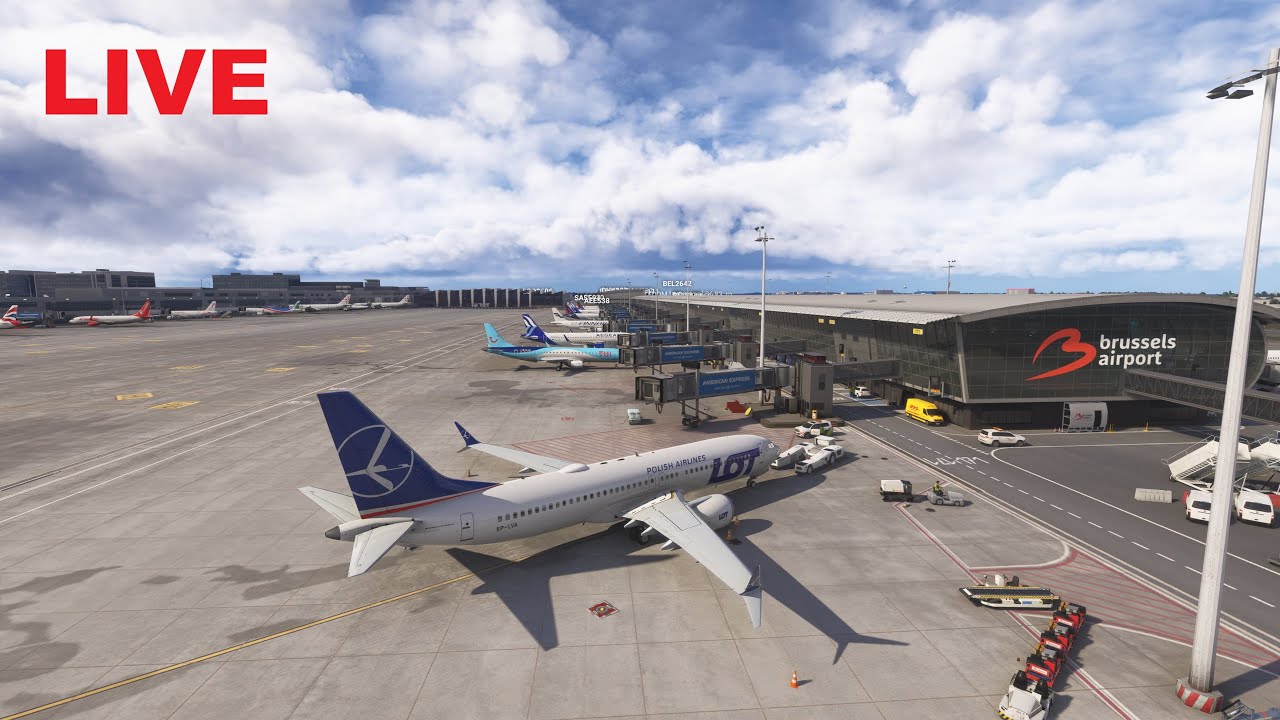 LIVE B737 MAX 800 (4K) | Brussels EBBR - Montpellier LFMT