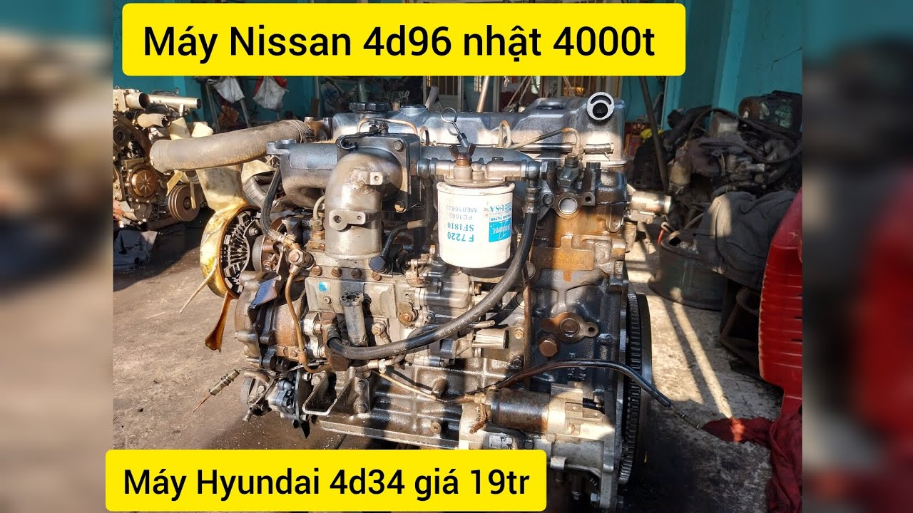 máy Hyundai 4D34 máy Nissan Nhật 4D96 giá 14tr 4000t 90hp máy isuzu 102 tụcbô 137hp giá 16tr