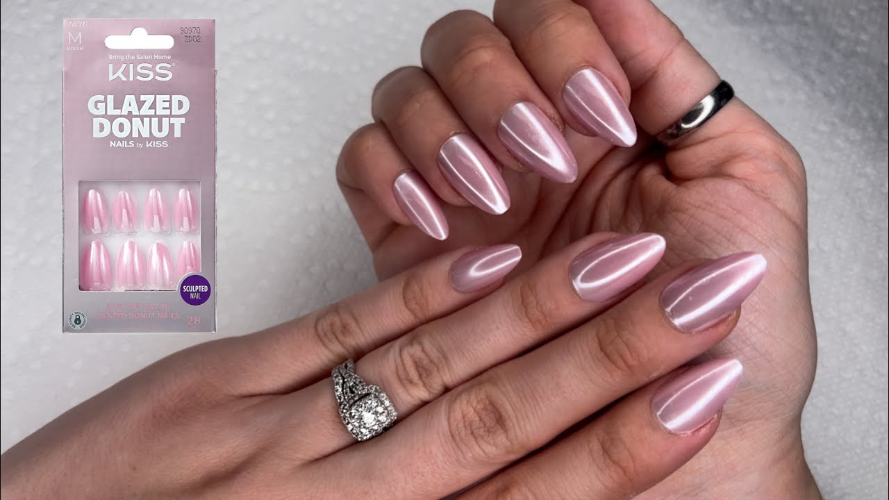 KISS GLAZED DONUT PRESS ON NAILS REVIEW | AFFORDABLE NAILS