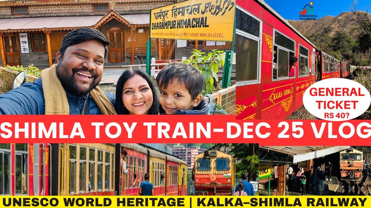 Shimla Kalka Toy Train VLOG | UNESCO Mountain Trains of India | Shimla to Solan-Dharampur #himachal