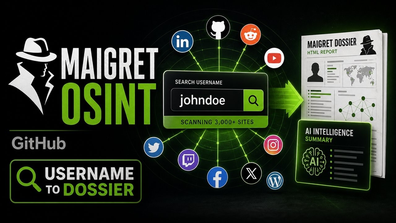 Maigret GitHub Install Setup Guide: Automated Username Investigations OSINT Across 3,000+ Websites