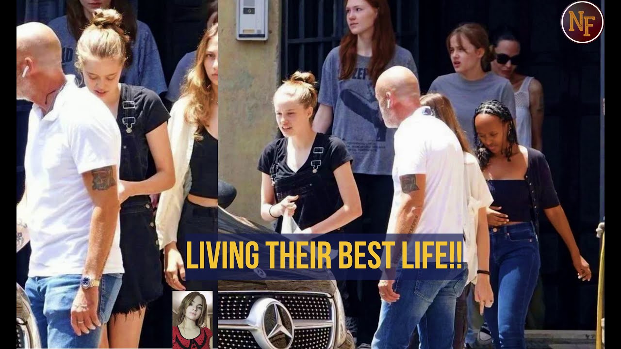 The Jolie-Pitt Family Having Fun in Rome!