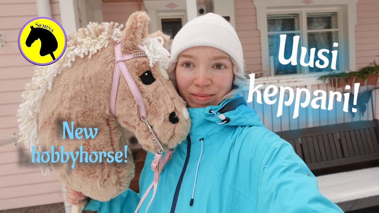 Kokeilen uutta keppihevosta ensimmäistä kertaa! 🐴