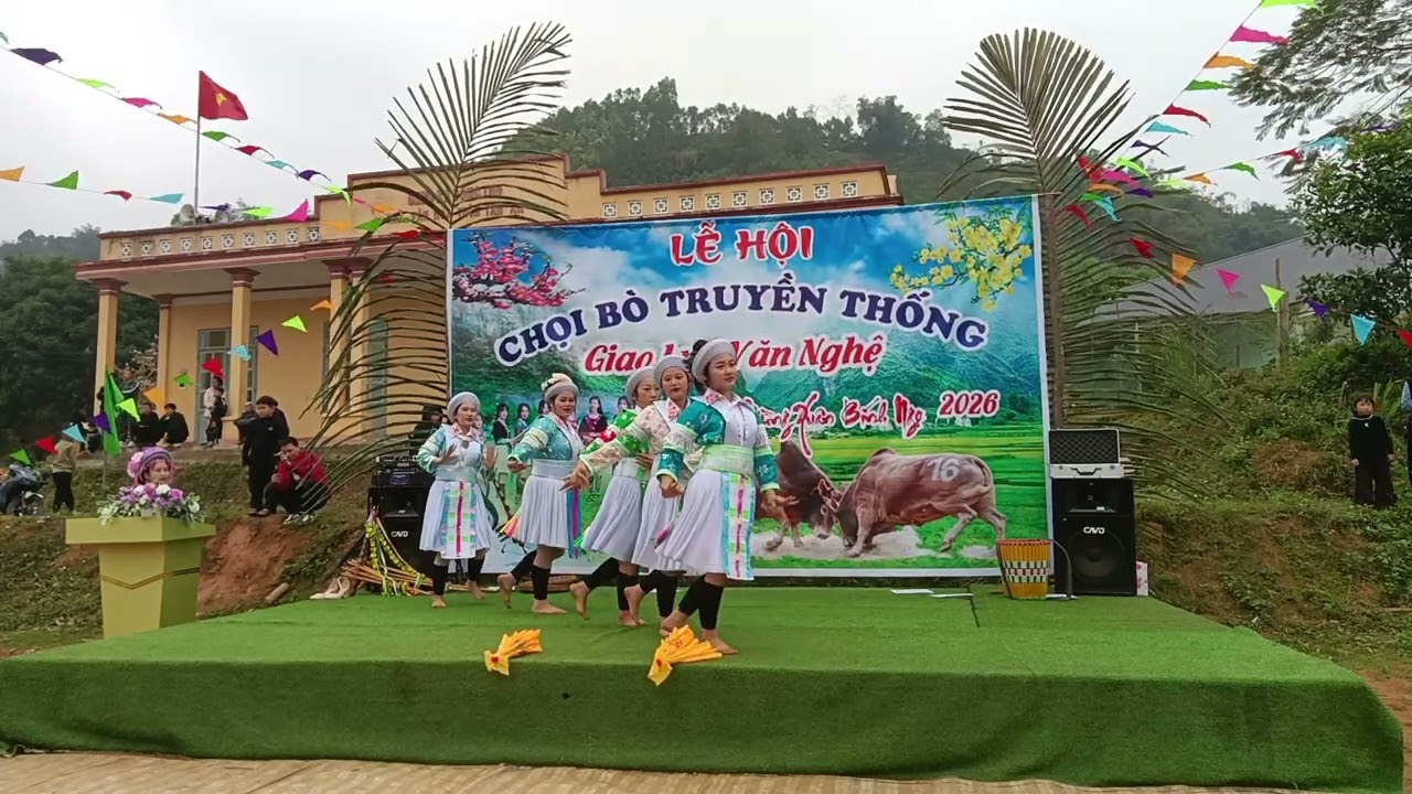 Ngày 2 tết năm 2026 thôn Tân An Giao Lưu văn nghệ Vui xuân Choi Bò 