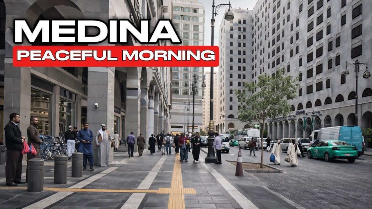 Peaceful Morning Walk in Medina, Saudi Arabia 🇸🇦 | 4K