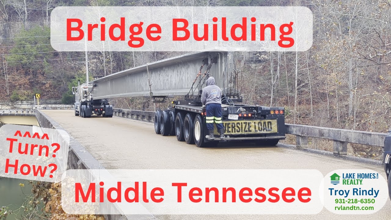 Watch Giant Bridge Girders Navigate a 90° Turn Over the Buffalo River!