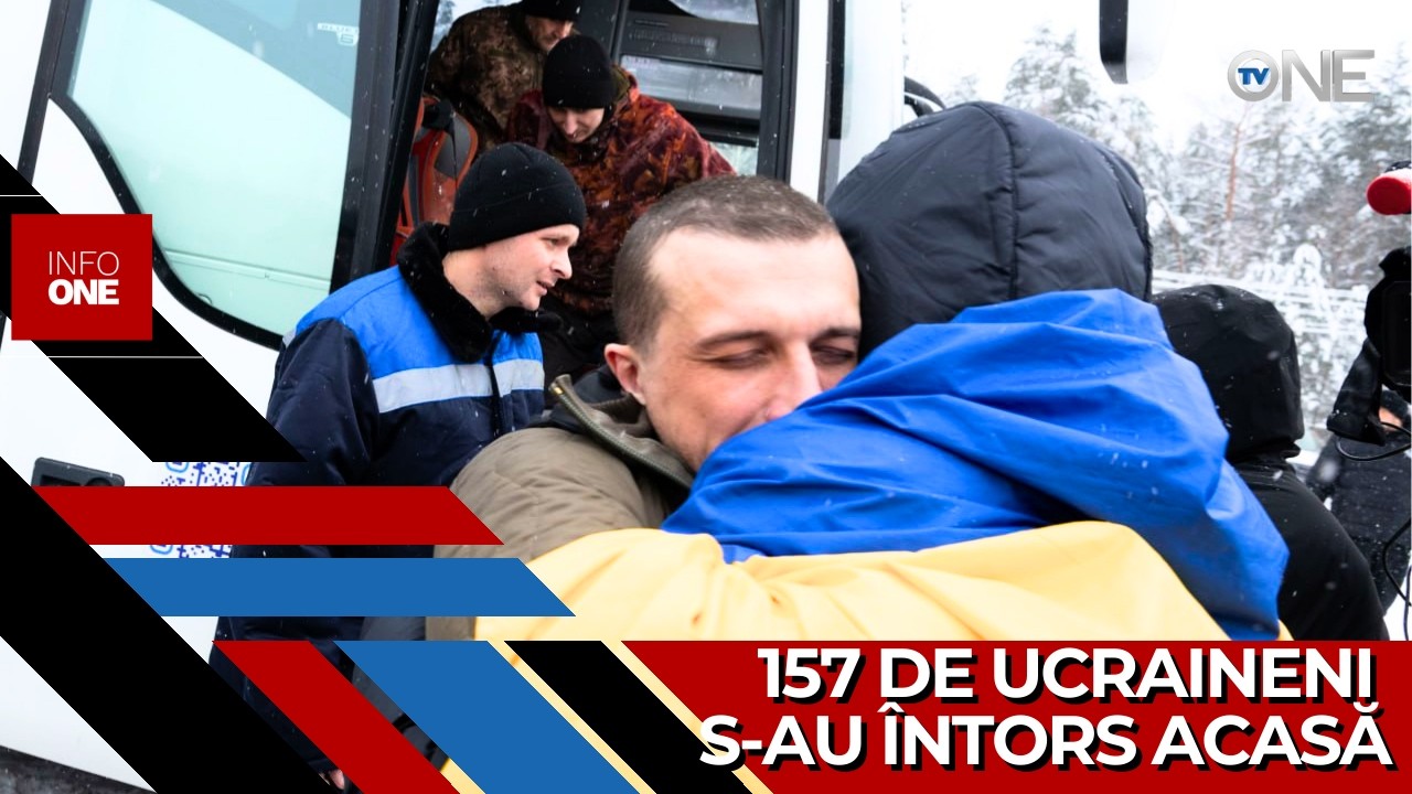 INFO ONE  – Peste 150 de prizonieri de război ucraineni și ruși au fost eliberați