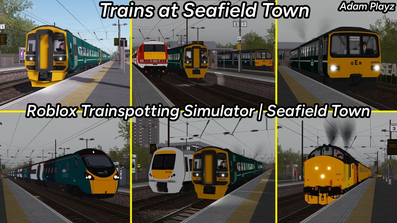 Trains at Seafield Town (Roblox Trainspotting Simulator | Seafield Town (14/03/26)