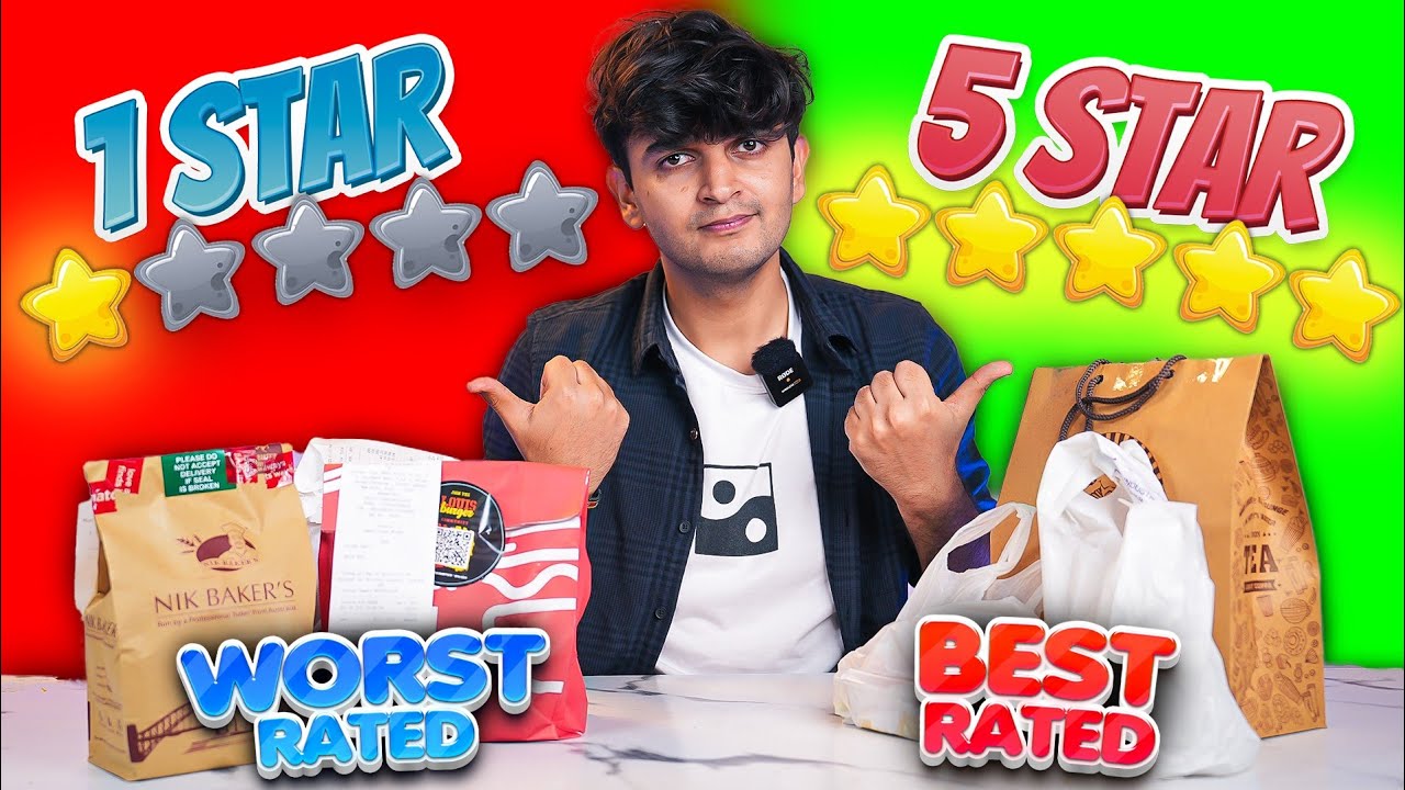 Trying Zomato's Best Rated vs Worst Rated Food😁