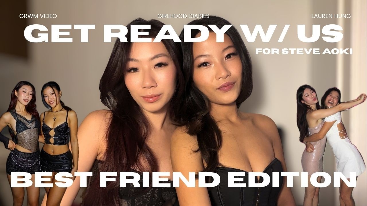 We tried to do a calm GRWM before Steve Aoki… that lasted 12 seconds