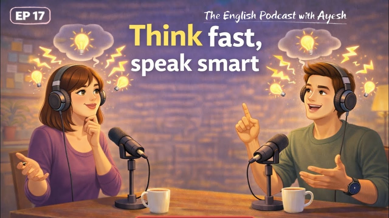 🎙️Think Fast, Speak Smart | Easy English Podcast For Beginners and Students