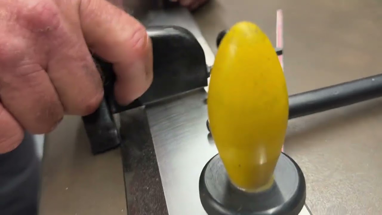Changing the Blade on our Antique Polar Mohr Guillotine Cutter