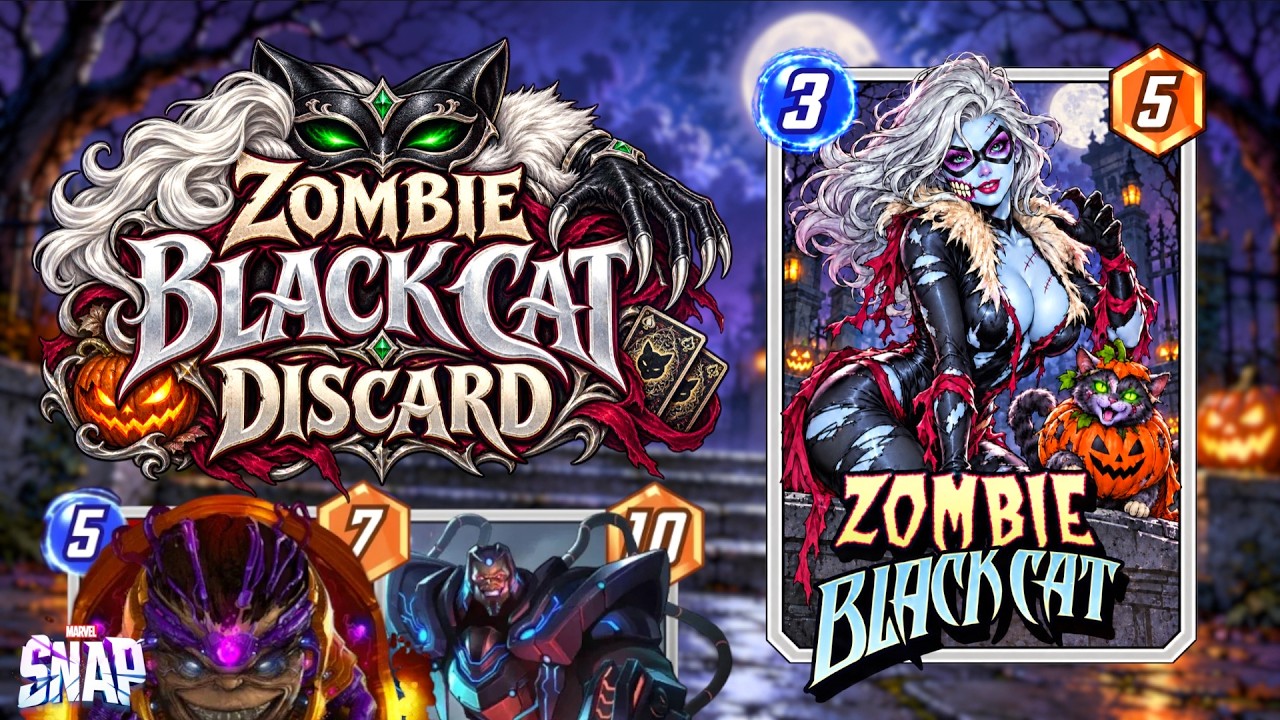 DISCARD PLAYS MORE TRICKS THAN TREATS!| Zombie Black Cat Discard| Marvel Snap