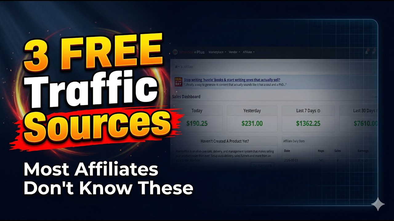 3 NEW Traffic Sources to Promote Affiliate Links in 2026 (No Paid Ads)
