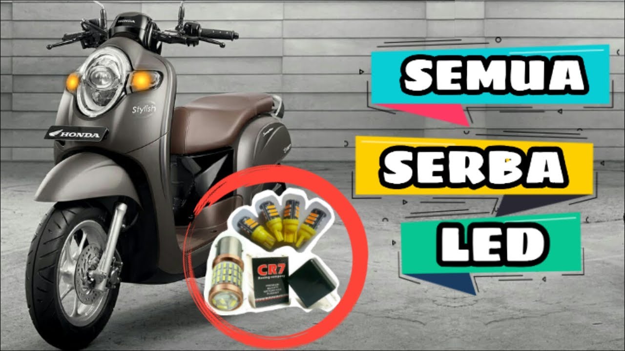 Scoopy 2019 ganti Lampu Sein LED dan Flasher LED