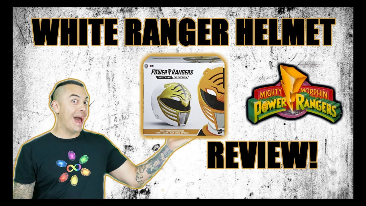 Power Rangers White Ranger HELMET Hasbro Lightning Collection 2019  UNBOXING MMPR Cosplay Review!