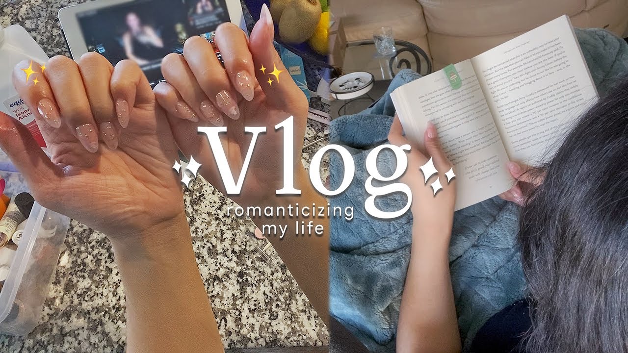 vlog ✨ put on press-on nails with me, cooking, watching anime