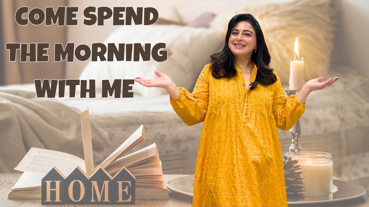 Morning Routine at 60 | Greens, Skincare, Home Office & Chicken Karahi Recipe | Simply Samina