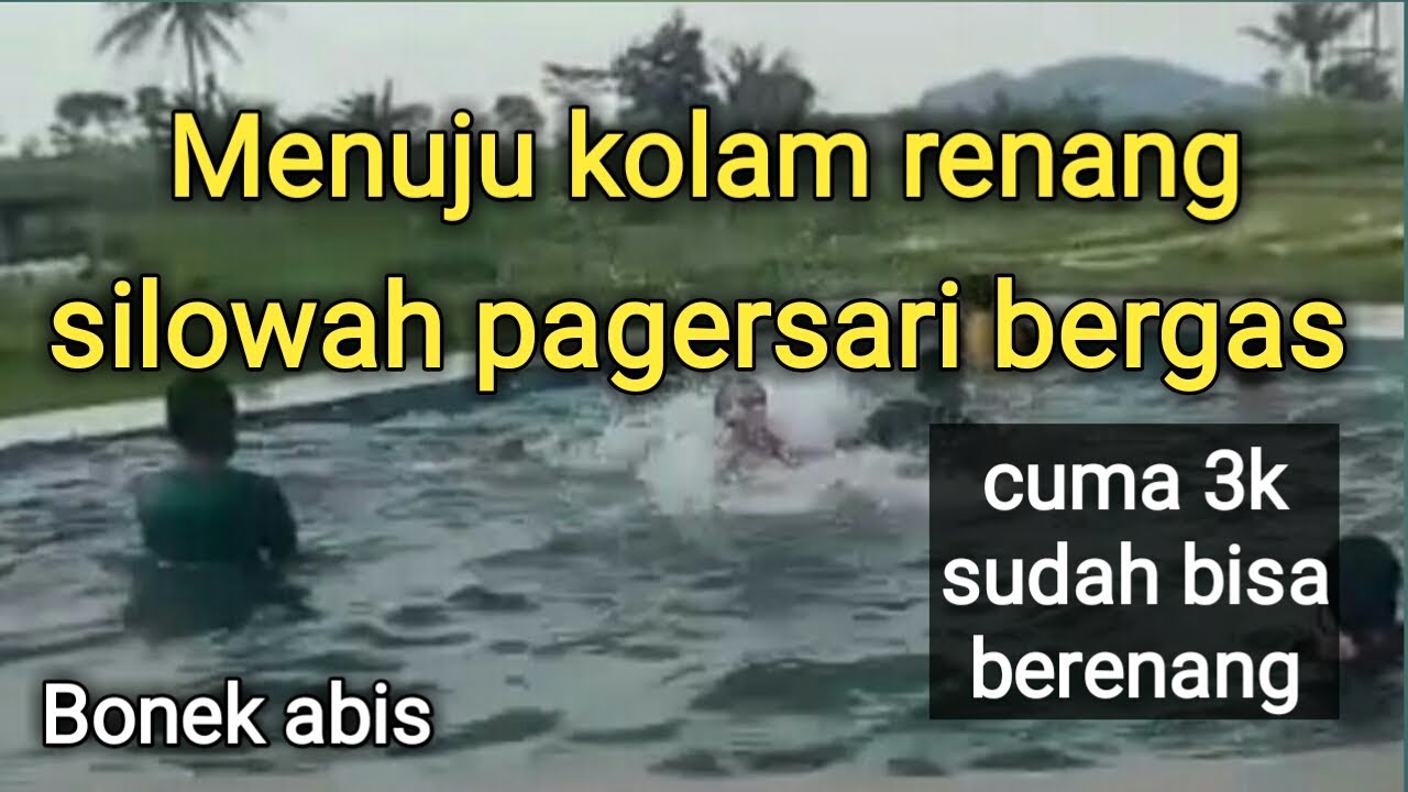 Menuju kolam renang silowah pagersari bergas