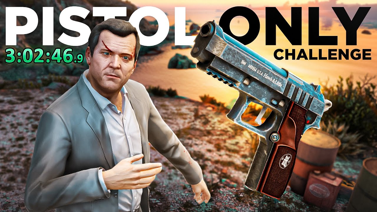 Can You Beat GTA 5 With Only A Pistol AND Without Dying?