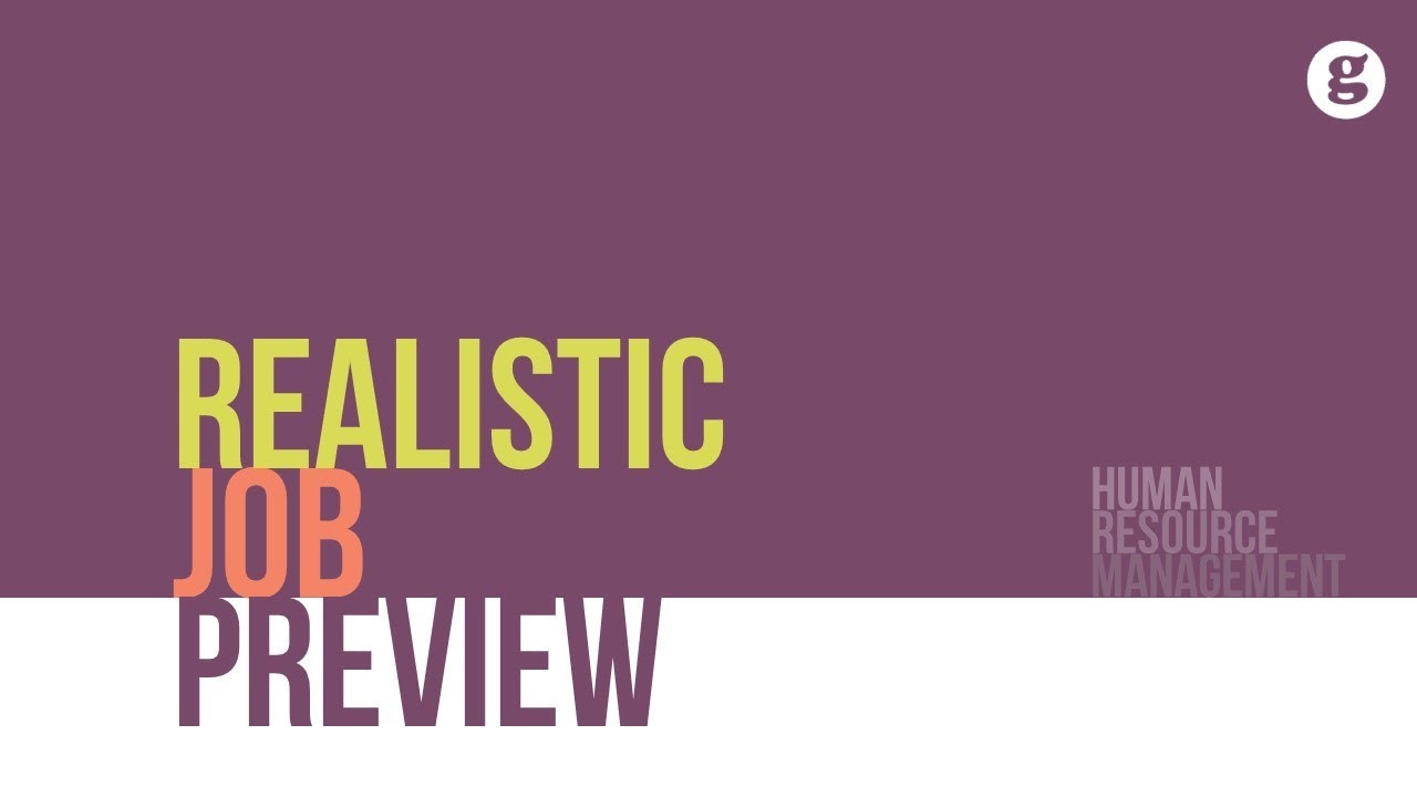 Realistic Job Preview