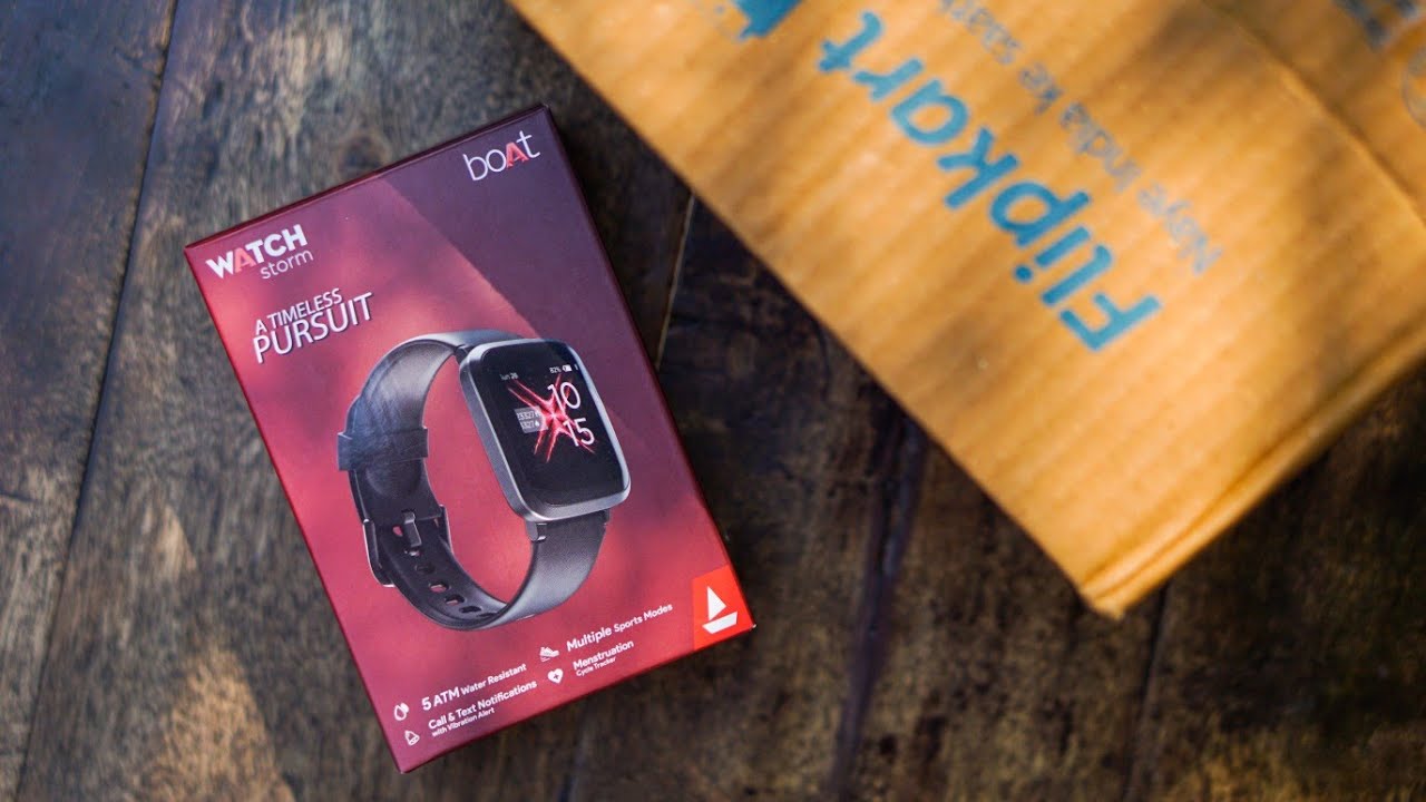 Boat Storm Smart Watch Unboxing & Initial Impressions | Flipkart Sale Unit | How To Pair With Phone