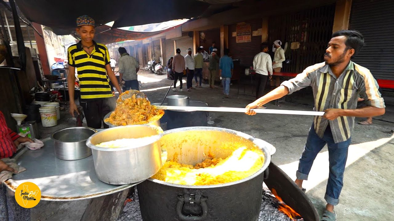 Most Famous MullaJi Chicken Biryani 1000kg Daily Making Rs. 120/- Only l Nagpur Street Food
