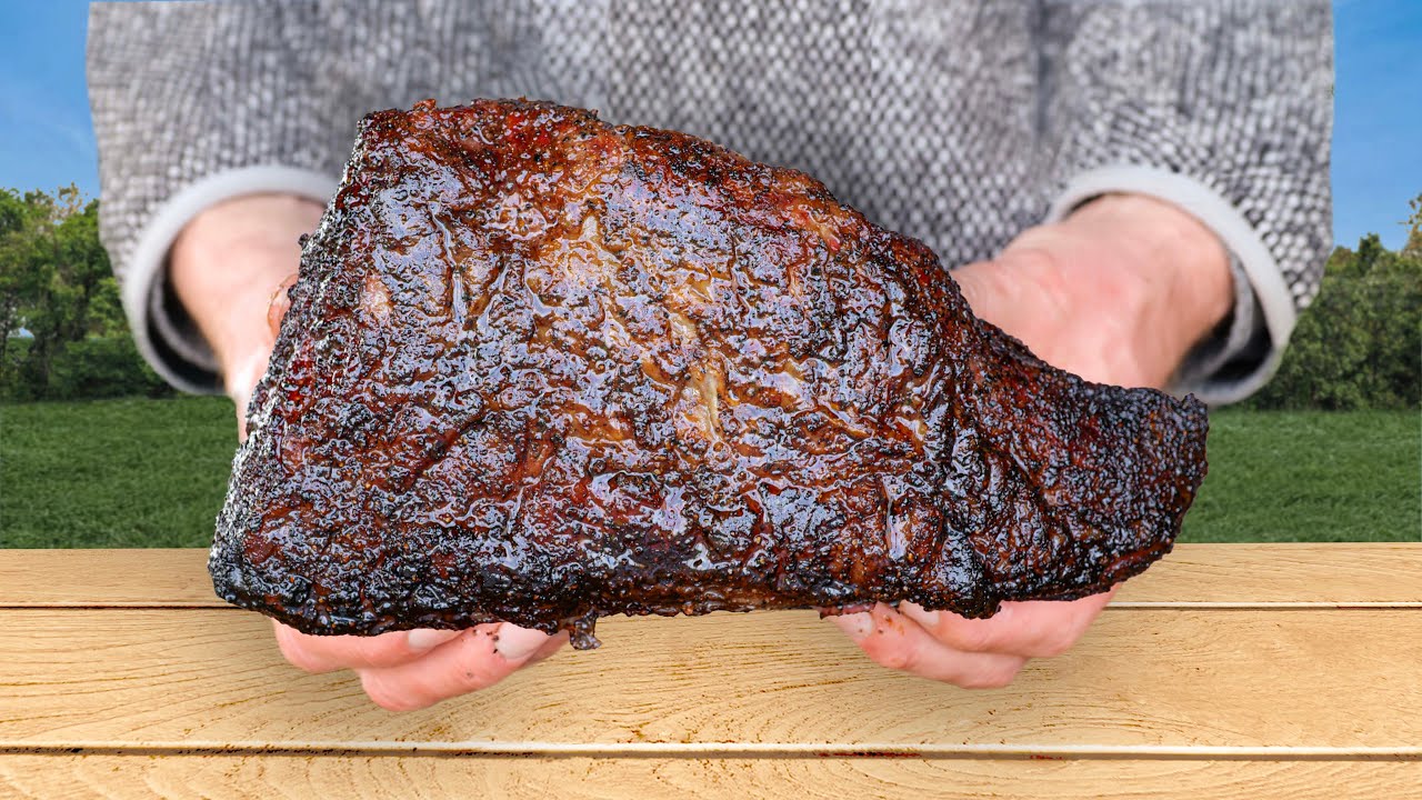 I smoked this TRI-TIP on the barbecue using the TEXAS BRISKET METHOD