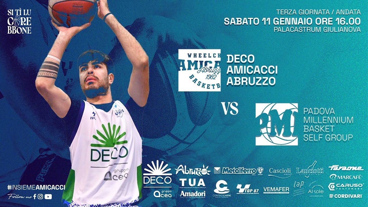 Deco Amicacci Abruzzo vs Padova Millennium Basket Self Group