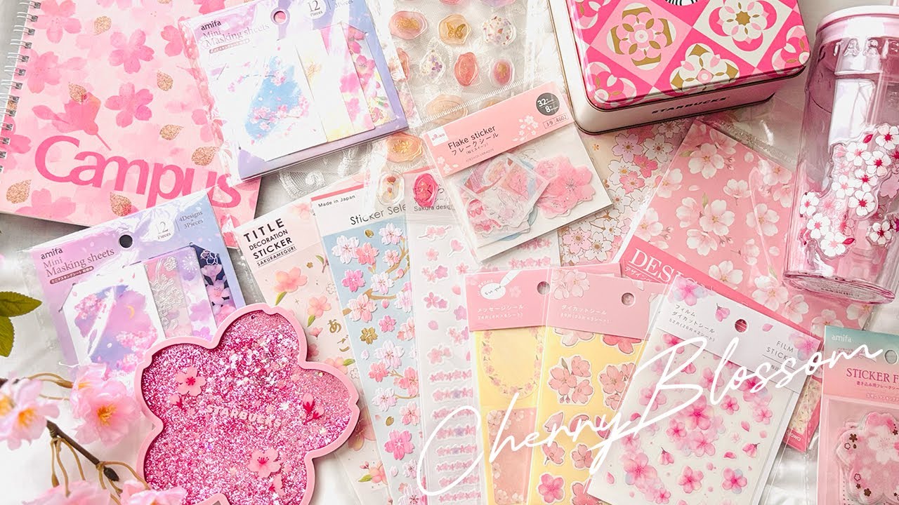 【SAKURA2026🌸】スタバの桜グッズと春のコラージュ素材購入品