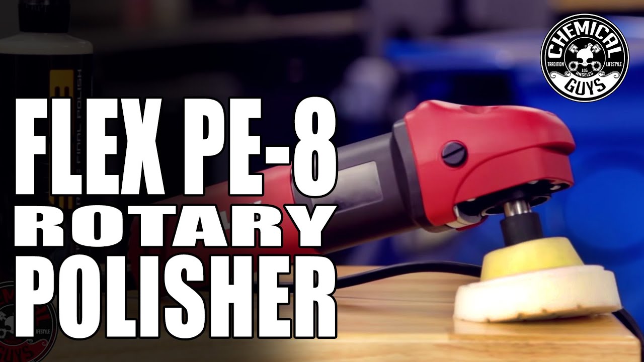 Flex PE8 Kompakt Rotary Polisher - Best Polisher For Motorcycles And Tight Spots