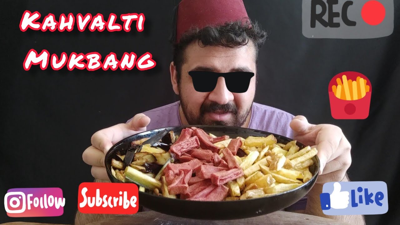 KAHVALTI MUKBANG SOSYAL MEDYA / TÜRKÇE MUKBANG / PATATES KIZARTMASI MUKBANG / BEKOLATTEE ASMR