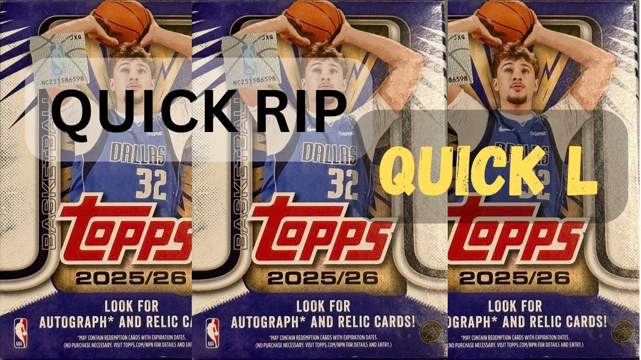 Topps Basketball 2025 -26 value box quick rip