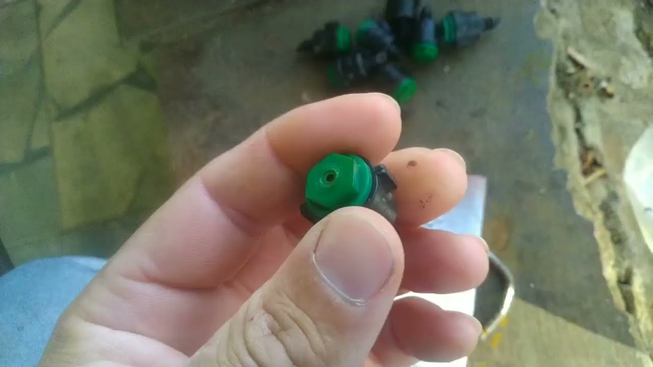 Microaspersor para estufa - limpeza e demonstração