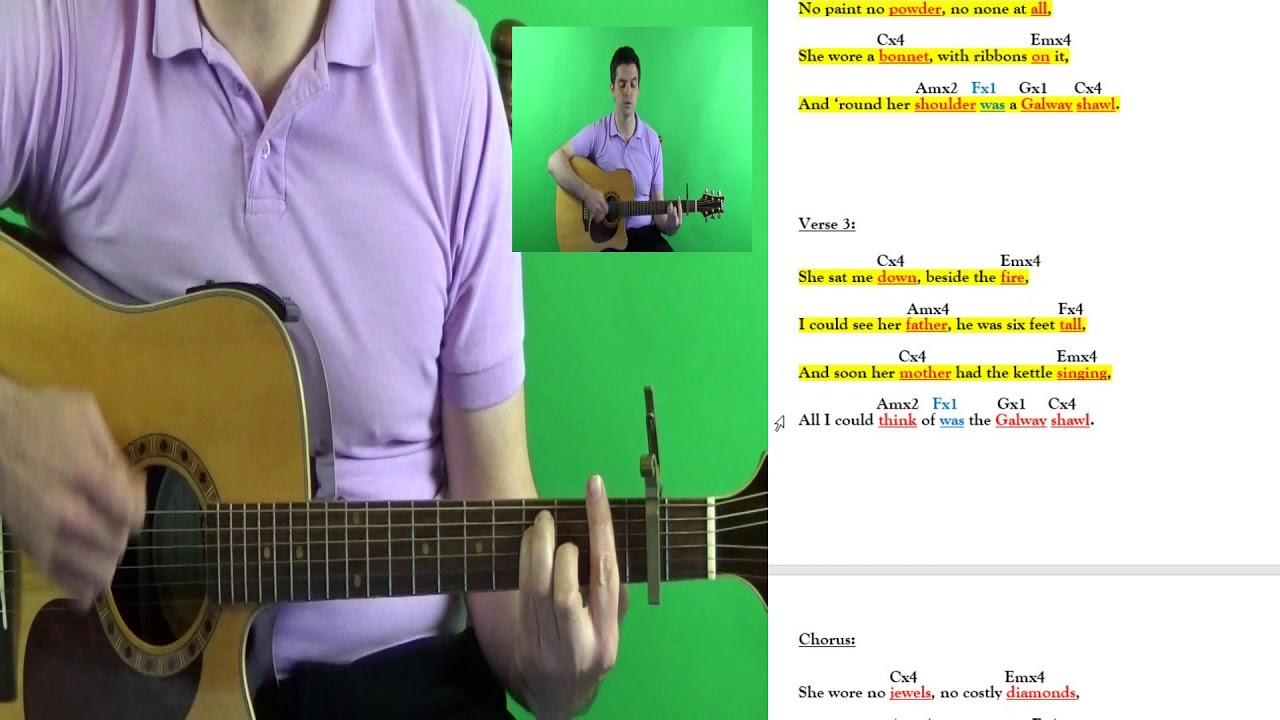 Trad Success - Guitar - Video 46 - The Galway Shawl.