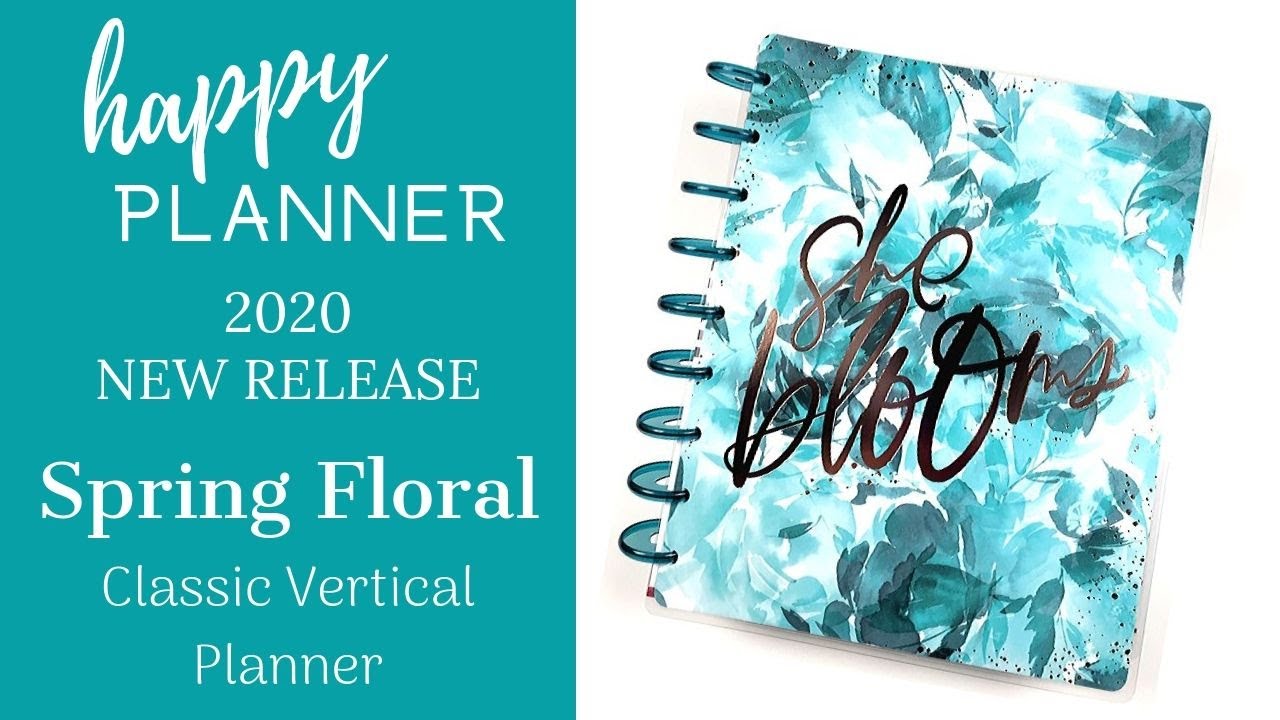 Happy Planner 2020 Release : Spring Floral Classic Vertical Planner Detailed Flip Through