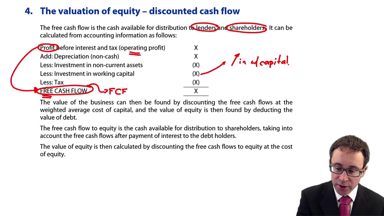 Free cash flow - introduction - CIMA F3 lecture