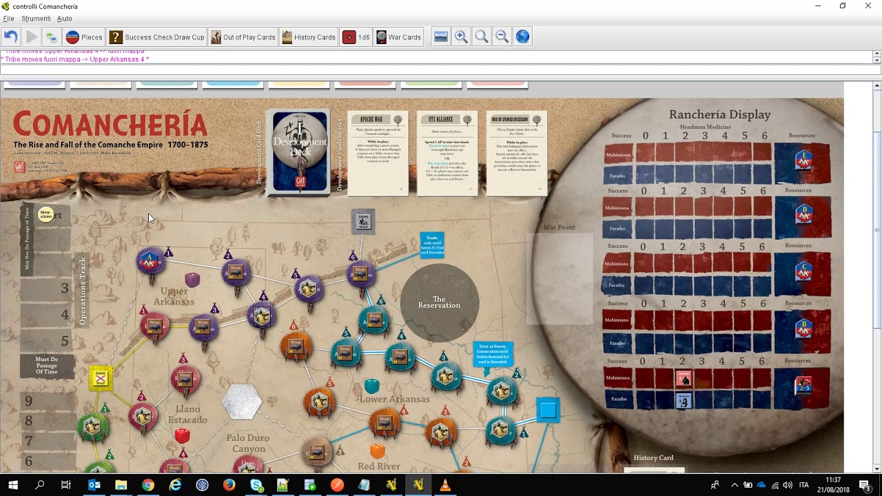 Comancheria Gameboard ITA - Video 1 - Intro e mappa (Vassal)