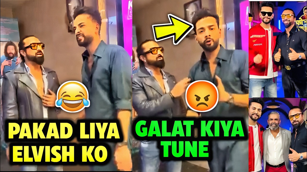 FINALLY FULL VIDEO LEAKED! Ajaz Khan Giving DHAMKI To Elvish Yadav for not Uploading Podcast