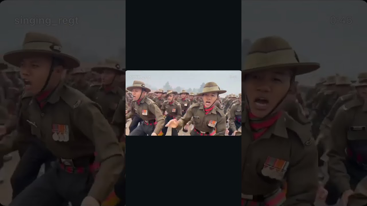 badluram ka badan zamin ka niche hain // assam regiment // regimental song 🎵