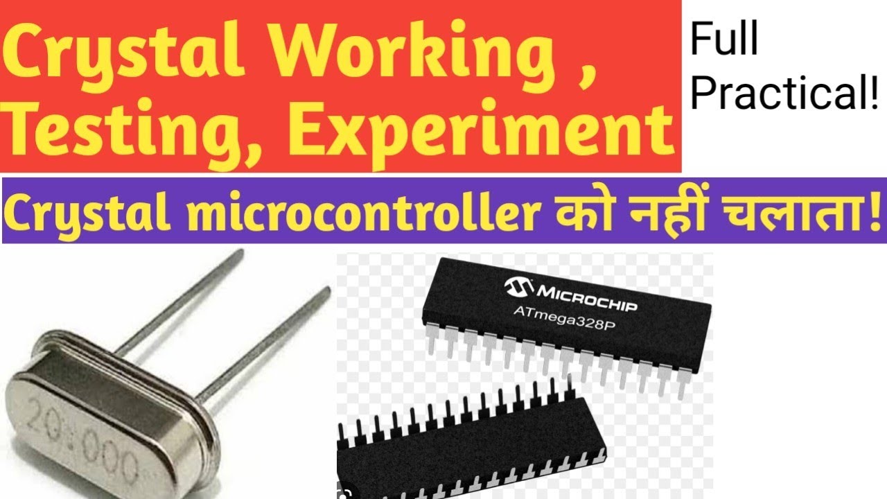 #crystal #working #experiment #testing #practical #hindi#microcontroller