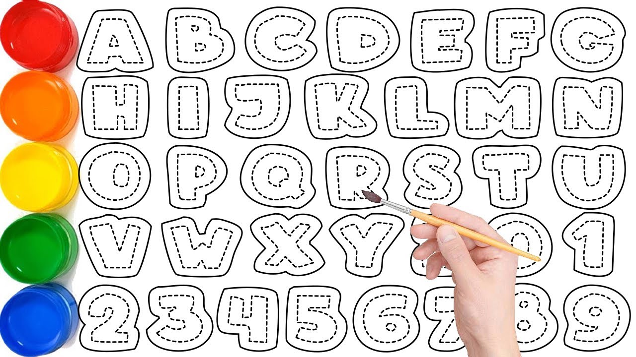 Learn ABC & 123 FAST with This Easy Painting Guide for Children! Ks Art