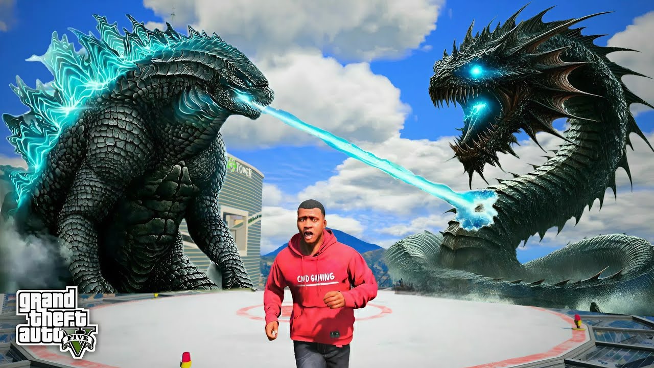 Godzilla Vs Leviathan Fight In GTA 5 😱 | Gta 5 Tamil | CMD Gaming