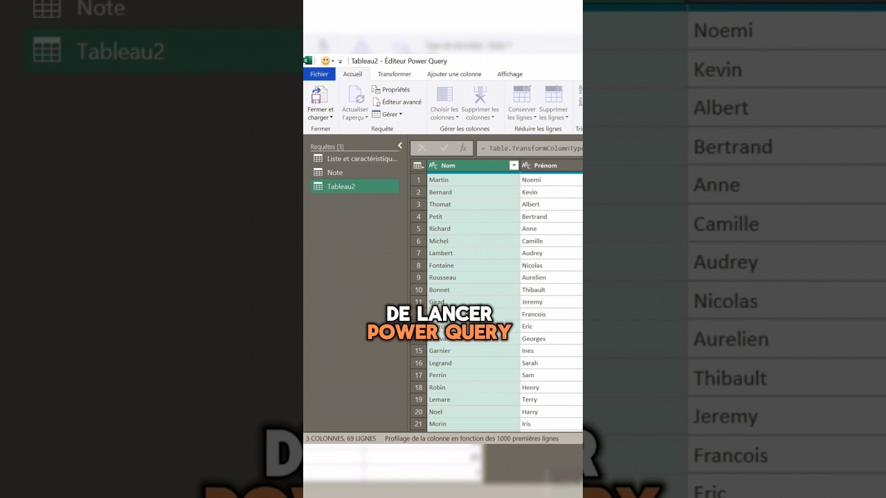 Comment automatiser tes donn&eacute;es dans Excel avec Power Query