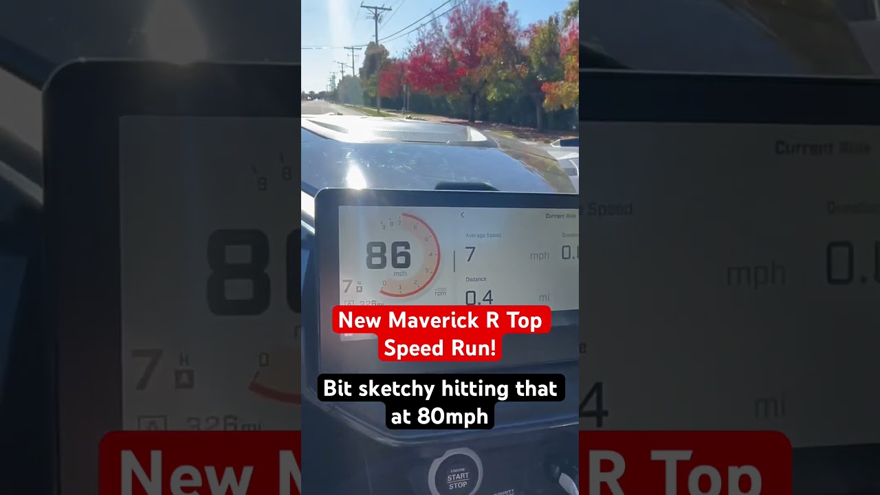 UTV CanAm Maverick R 2 Seat Top Speed Run #canam #dragracing #shorts